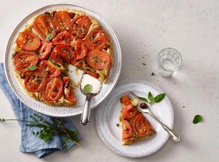 Tomaten-Zwiebel-Tarte-Tatin